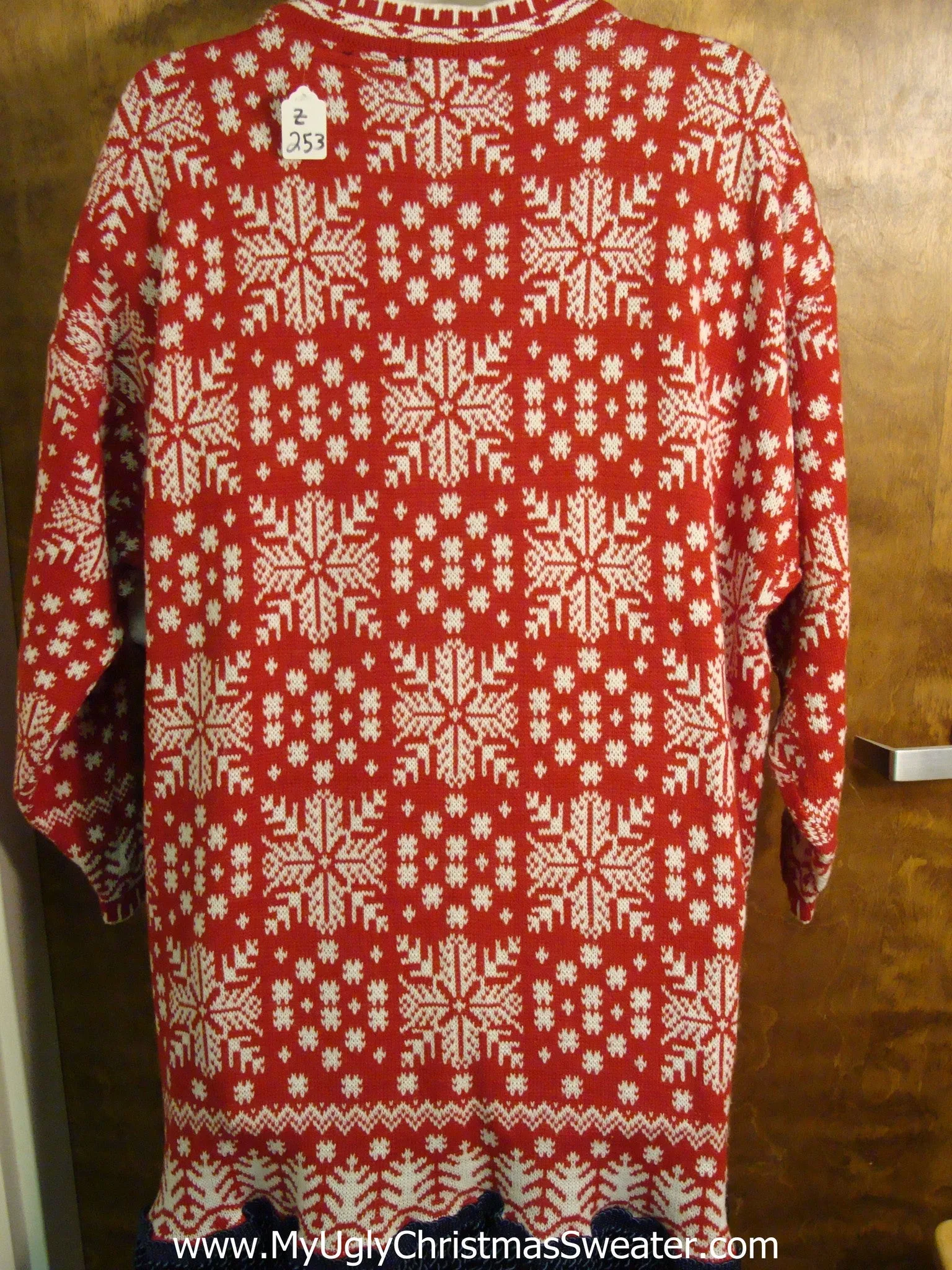 Best Long Red Dress or Sweater with Funny Boobs